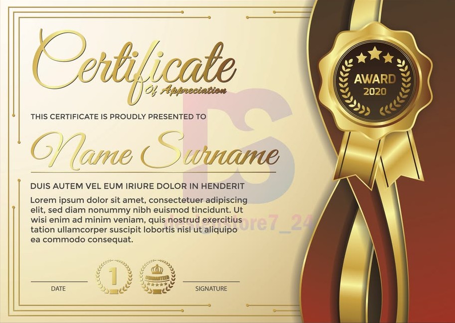 CERTIFICATE DESIGN - Image 3