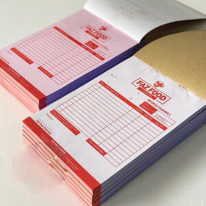 A5 Size Invoice Booklet Design & Printing